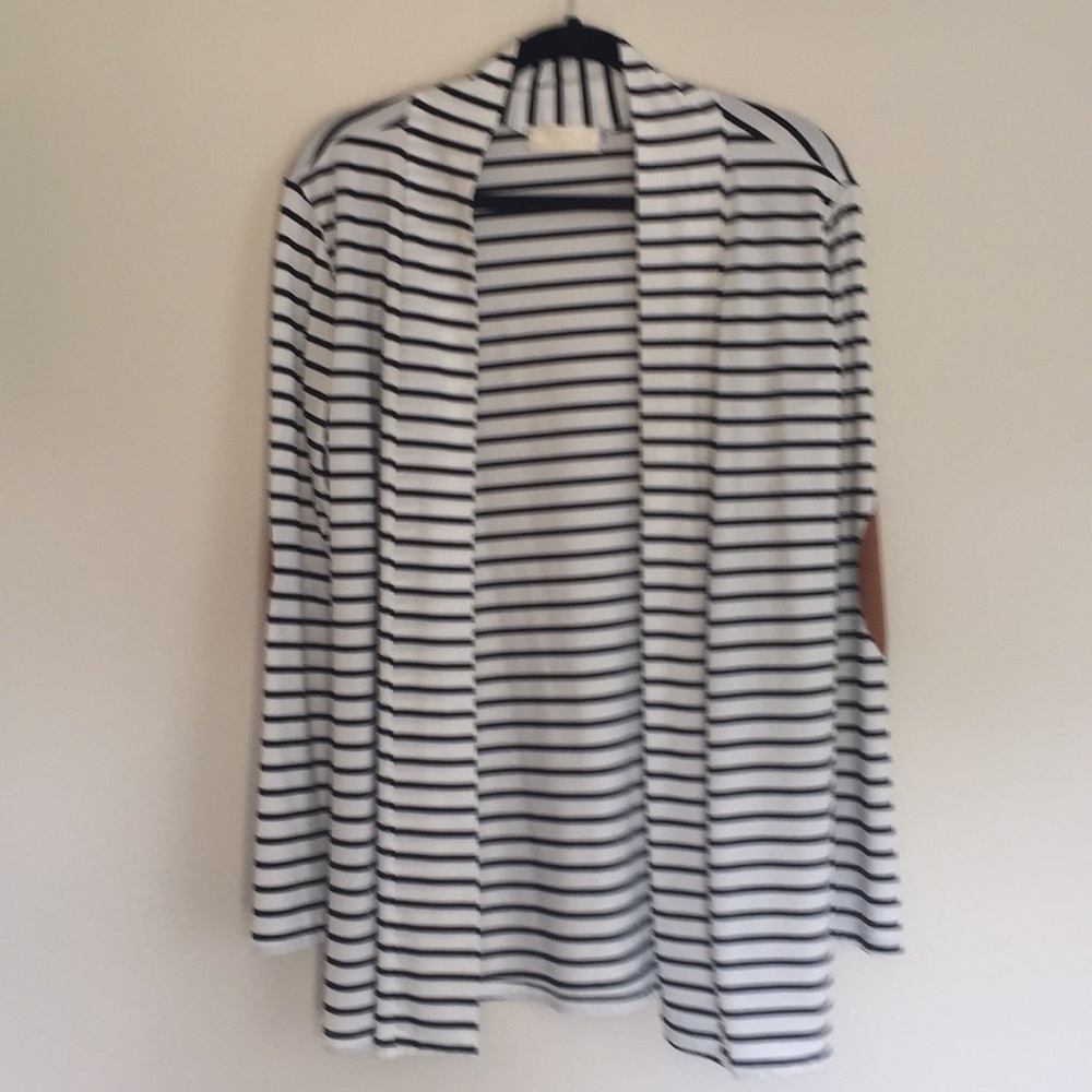 Merry Fun Striped Cardigan with elbow patches